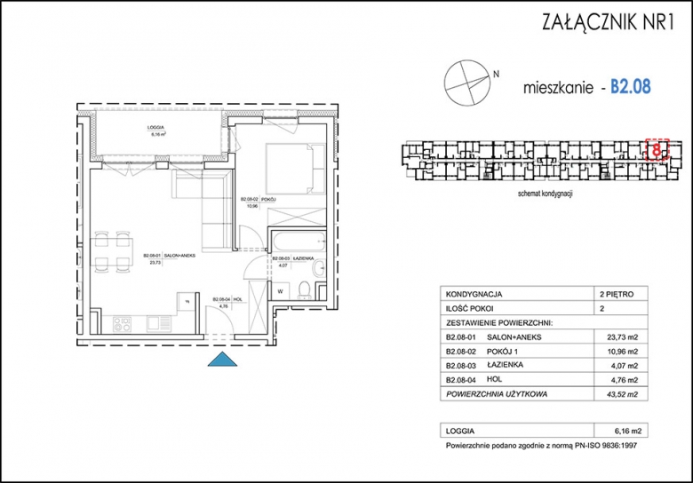 Apartament nr. B2.08